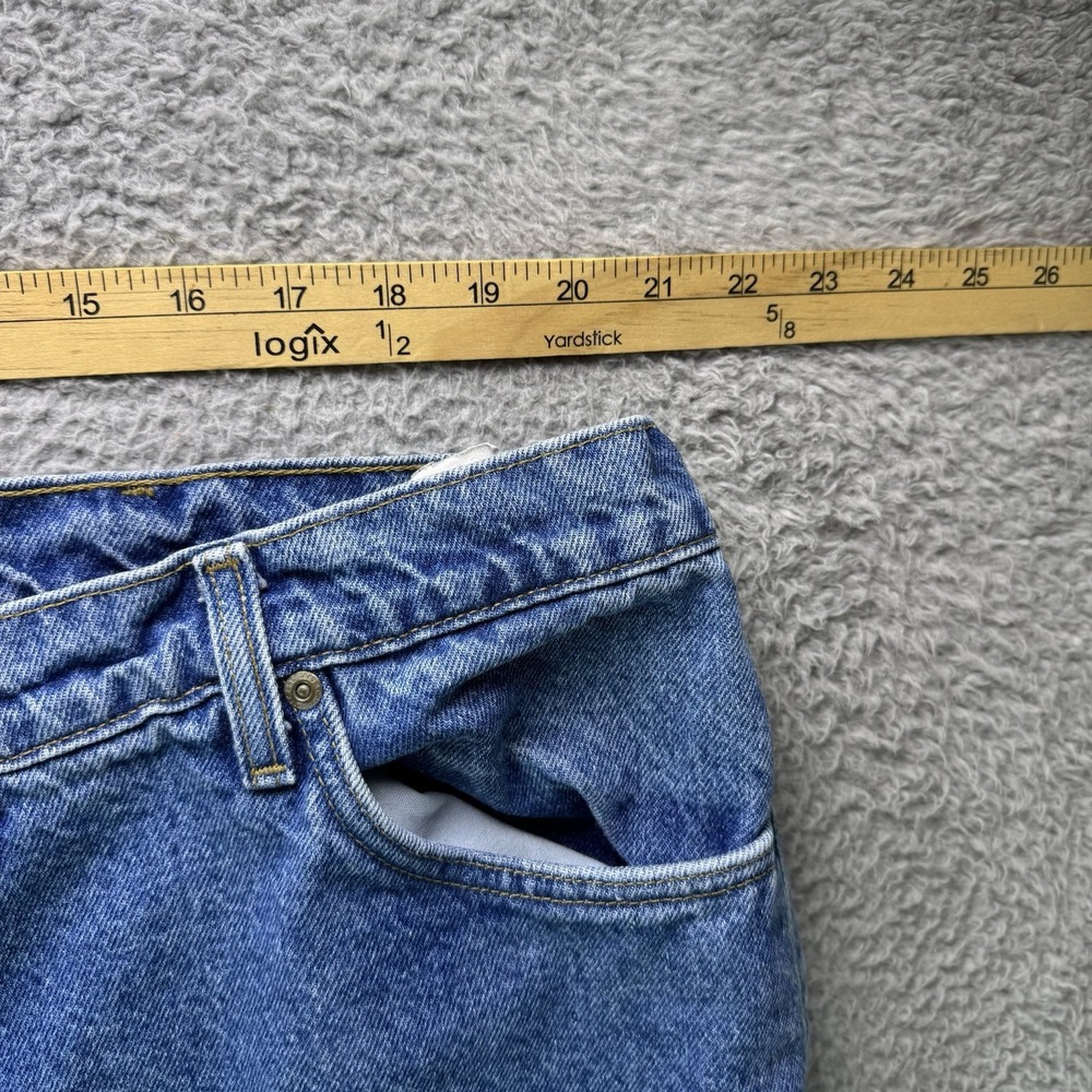 Vintage Carhartt Jeans Mens 42x32 Flannel Lined B21 DST Denim Made in USA Union - Picture 8 of 12
